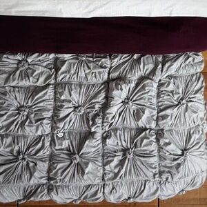 Anthropologie Organic Rosette JerseyTwin Quilt
